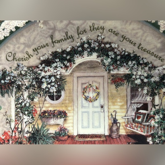 🌻Vintage 1997 Bradford Exchange Plate “Cherish Your Family” Glenna Kurz 8” - Picture 2 of 16